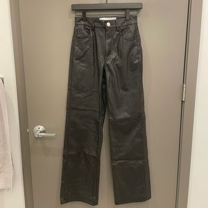 Bershka Faux Leather Pants
